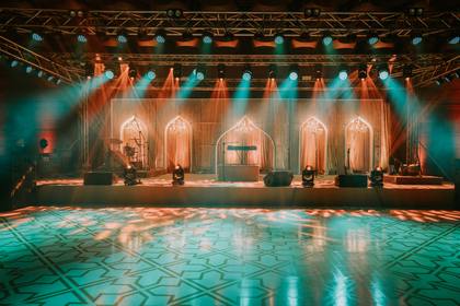 Stage and Backdrop — Sufi Night decor — Alila Diwa Goa